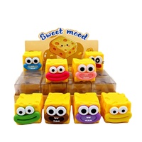Jouet Squishy Promotionnel Visage Amusant en TPR Souple, Cube Anti-stress à Presser, Cadeau Promotionnel, Faveur de Fête