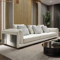 Modernes Wohnzimmer Schnitts ofa Set Couch Modular Italian Custom Leder Samt Luxus Sofa Set