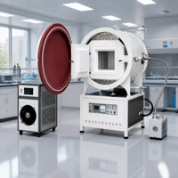 Tungku Vakum Atmosfer Industri 1700 ℃   Struktur Baja Tahan Karat PLC Kapasitas Inti 200kg