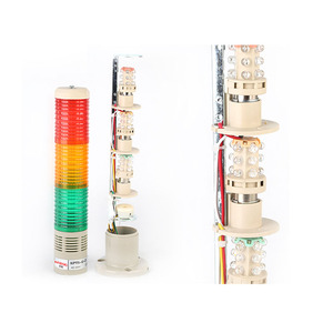 Constant Licht Waarschuwing Tape Buzzer Machine Tool 12V24V 3W NPT5-3U-D Led Drie Kleur Waarschuwingslampje - Product Image 5