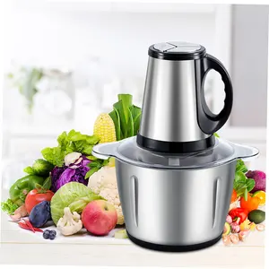 3 In 1 Reasonable Price Food Electrical Mini Chopper Kitchen, Home Processor Use Meat Grinder With Metal/