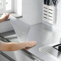 Papier peint vinyle pour crédence de cuisine, imperméable, ignifuge et résistant à l'huile, rouleau d'autocollant en aluminium pour la décoration murale