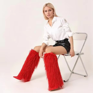 Высококачественные модные дизайнерские винтажные полусапожки на тонком высоком каблуке с индивидуальным логотипом для женщин - Product Image 6