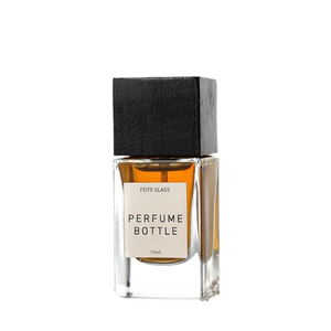 Bán buôn sang trọng 30ml 50ml vuông rõ ràng chai nước hoa nắp đen tùy chỉnh chất lượng cao chai nước hoa thủy tinh với hộp - Product Image 5