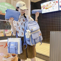 Sac à dos scolaire pour adolescents personnalisé avec logo, 3 pièces, léger, imperméable, multi-poches, sac à dos décontracté pour l'école