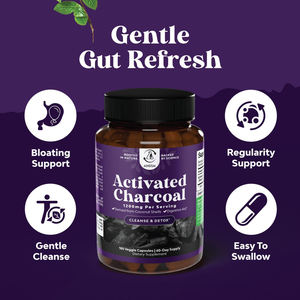 Capsules de charbon de bois activé végétalien pour adultes, compléments alimentaires pour soutenir la santé et favoriser la digestion - Product Image 6