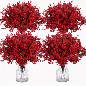 Vente Flash Transfrontalière : Bouquet de <span class=keywords><strong>Jasmin</strong></span> d'Hiver <span class=keywords><strong>Étoilé</strong></span> à 5 Branches, Fleurs Artificielles pour Mariage, Accessoires de Photographie Extérieure et Décoration Intérieure - Product Image 2