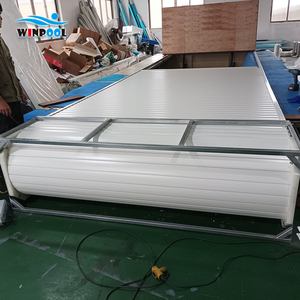 Cubierta de <span class=keywords><strong>Piscina</strong></span> Automática de Aleación de Aluminio de Alta Calidad, Personalizada, para Piscinas Elevadas, <span class=keywords><strong>Precio</strong></span> de Fábrica - Product Image 3
