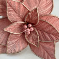 Décorations de Noël 2026, fleurs artificielles de poinsettia, décorations pour arbre de Noël, fleurs pour la décoration de la maison en différentes couleurs