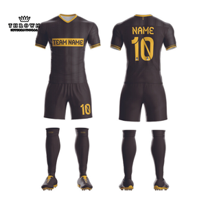 Ensemble d'uniformes de football personnalisables 2024, respirant, séchage rapide, logo Messi, prix bas, transfert thermique, nouvelle saison, unisexe, adulte, haute qualité - Product Image 3