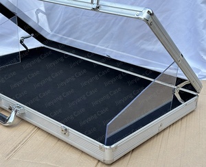 Nhôm <span class=keywords><strong>Acrylic</strong></span> hiển thị trường hợp hiển thị di động trường hợp cho thẻ kinh doanh/đồ trang sức/đồng hồ - Product Image 5