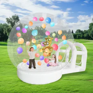 Transparent PVC Model Advertising Inflatable Bouncy Bubble Clear Dome Bounce House Events Jumping Tent Balloon House For Kids