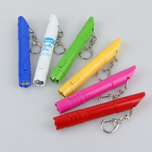 HUA <strong>Promotional</strong> Plastic Multi-function Sports Hiking Outdoor Escape <strong>LED</strong> Survival Whistle Keychain Flashlight Ballpoint <strong>Pen</strong> - Product Image 2