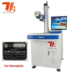 Aluminum Stainless Steel Car Date of Manufacture Nameplate ID Plate Fiber Laser Marking Machine