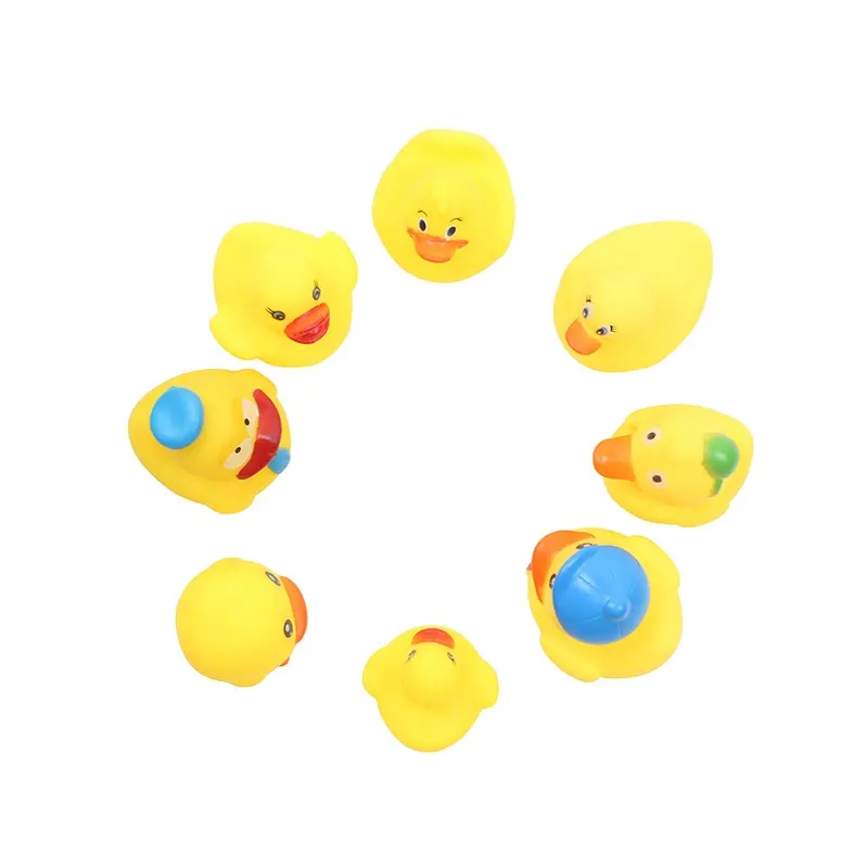 Bad Entlein Cartoon Süße kleine gelbe Gummi ente Dusche Float & Squeak Mini Gummi ente Baby Bad Ducky Sound Dusche Spielzeug