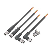 AOHUA Câble de rallonge femelle à femelle 3 broches en métal personnalisé M08 Connecteur d'alimentation CA/CC basse tension 24V 4A