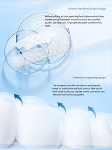 Tiras Blanqueadoras Dentales de <span class=keywords><strong>Quinta</strong></span> Generación a Base de Agua, Sin Alcohol, Aptas para Goma de Mascar, Baja Sensibilidad y Baja Irritación - Product Image 6