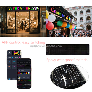 Xe tải ma quỷ mắt ánh sáng Xe Dẫn Màn hình mềm siêu mỏng kính thông minh ngẫu nhiên xe USB cung cấp điện lossless cài đặt - Product Image 2