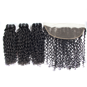 Bán buôn funmi cho PIXIE Curl Brazil thực sự con người phần mở rộng tóc Trinh Nữ lớp biểu bì phù hợp đôi rút ra nguyên bó - Product Image 2