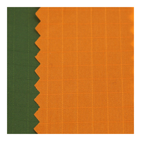Tissu en nylon ripstop DWR 70d 210T avec tissu en PU tissé léger enduit hydrofuge pour sac 0,14 mm