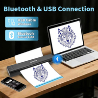 Printer Stencil Tato Portabel Xprinter USB Isi Ulang Baterai 2600mAh