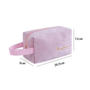 Bolsa de Maquillaje con Cierre, Bolsa de Aseo Portátil de Terciopelo, Bolsa Organizadora de Maquillaje de Gran Capacidad para <span class=keywords><strong>Mujer</strong></span> - Product Image 2