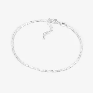 HOVANCI Großhandel Mode Körpers chmuck 925 Sterling Silber Knöchel Armbänder für Frauen