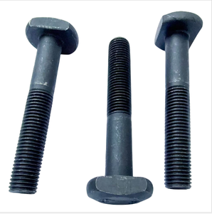 8.8-Klasse Kohlenstoffstahl Schwarzoxidbeschichtete Extragroße T-Bolzen mit <span class=keywords><strong>Hafen</strong></span>-Nut, Maßgefertigt mit T-Typ-Schrauben in Verschiedenen Spezialformen - Product Image 1