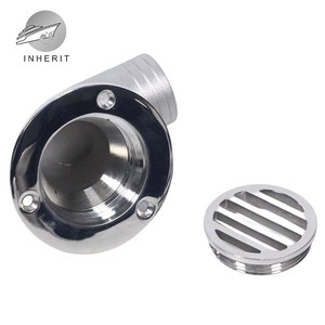 Siphon de sol circulaire en acier inoxydable 316 de qualité marine avec grille pour bateau, salle de bain, douche - Product Image 2