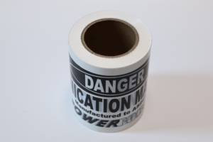 Tùy chỉnh <span class=keywords><strong>in</strong></span> không dính băng cuộn mạnh mẽ PE chất liệu với logo cho ngầm cảnh báo - Product Image 3