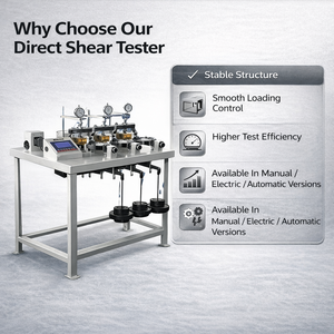 Electric Four Unit <strong>Direct</strong> <strong>Shear</strong> Tester Soil <strong>Shear</strong> Strength <strong>Testing</strong> Machine <strong>for</strong> Geotechnical Laboratory - Product Image 4