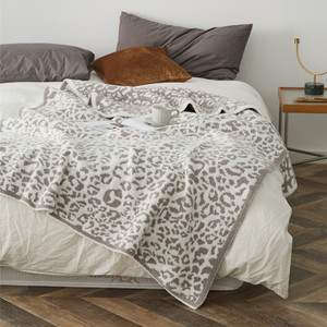 Jeté de lit BLA OEKO-TEX en microfibre tricotée à imprimé léopard, chaud pour l'hiver, en <span class=keywords><strong>fausse</strong></span> <span class=keywords><strong>fourrure</strong></span>, à carreaux, moelleux, moderne, pour jeunes, taille personnalisable - Product Image 2