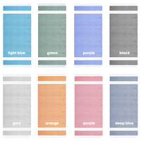 Custom logo White 100% Cotton Stripe Portable Turkish Beach Towel Large Factory Direct Wholesale to Retailers Low MOQ