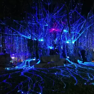 Colorful Shining Avatar Tree Lighting Sparkle Waterfall Tree Light LED Fiber Optic Tree Lights