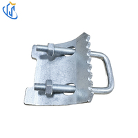 Adaptateur de poutre UTTERLY UTT1103 sans perçage pour connexion de poutre en C à poutre en H, conception à boulon en U carré, revêtement Dacromet, charge maximale 9000N
