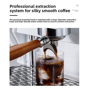 Macchina da Caffè Espresso Professionale Semi-Automatica Bismarck a Doppia Erogazione in Acciaio Inox con Touchscreen LED per Caffetterie - Product Image 5