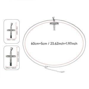 Collares con Colgante de Cruz Modernos 2026, Joyería Minimalista de Acero Inoxidable 316L, Chapado en Oro PVD de 18k para Mujer - Product Image 2