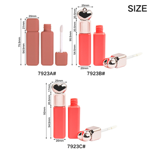 Nhãn tùy chỉnh dễ thương nhựa <span class=keywords><strong>Lip</strong></span> men ống đẹp vui tươi hình trái tim thời trang <span class=keywords><strong>Lip</strong></span> Gloss ống với treo lỗ <span class=keywords><strong>Lip</strong></span> ống dầu - Product Image 2