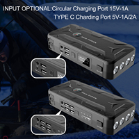 tragbarer multifunktionaler mini-kompressor autostarter relay starthilfe powerpack für auto auto