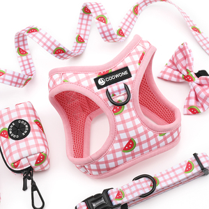 Set Harnesses Anjing Custom Mewah, Kalung & Tali Anjing dengan Klip Depan, Harnesses Anjing yang Dapat Disesuaikan, Set Harnesses Hewan Peliharaan dengan Branding Custom Lengkap - Product Image 3