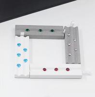 Vente en gros de présentoirs à pierres précieuses rouges à rainures en V de 1 à 3 emplacements, boîte de rangement portable pour bijoux en pierres brutes, présentoir pour diamants en vrac