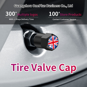 Mini tapas de válvula de neumático sólidas con logotipo de Inglaterra Nueva condición Neumático de coche de metal Vap - Product Image 4