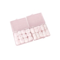 WEJUMP Bouchons d'oreille en cire moulable certifiés CE composés de bouchons d'oreille en fibre de cire et de coton pour la suppression du bruit et l'étanchéité