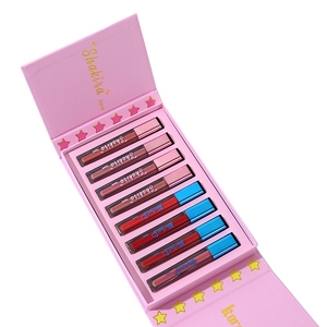 Alta calidad <span class=keywords><strong>Shakira</strong></span> 8 colores de moda conjunto de brillo de labios <span class=keywords><strong>Karol</strong></span> <span class=keywords><strong>G</strong></span> vegano de larga duración maquillaje impermeable mate desnudo cosmético - Product Image 4