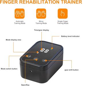 Nouveau modèle 2 mains AVC électrique personnes âgées paralysie thérapie doigt exercice main robotique gant AVC dispositif de réadaptation - Product Image 4