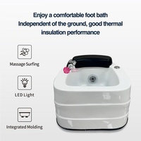 Chaise de pédicure professionnelle portable Yicheng avec bac de lavage intégré pour salon de manucure et spa, prix abordable