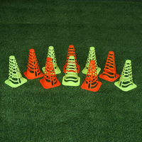 Cône de marquage multifonctionnel en PE de 23 cm pour l'entraînement de football avec cône de délimitation pour exercices de mouvement