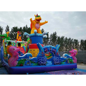 Fête de famille <span class=keywords><strong>anniversaire</strong></span> aire de jeux intérieure gonflable jeux de <span class=keywords><strong>jeu</strong></span> souples grand trampoline de rebond toboggan-grand plaisir à prix - Product Image 3