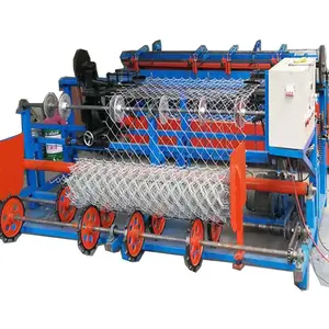 2017 Hot Sale Long Life Automatic Chain Link Fence Making Machine Manufacturer from China Blue Steel Motor Power