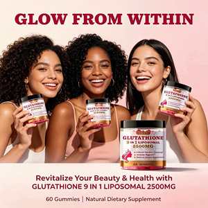 Gummies 9-en-1 au glutathion Glow from Within, marque privée |   Formule riche en antioxydants pour une peau plus éclatante et une détoxification - Product Image 5